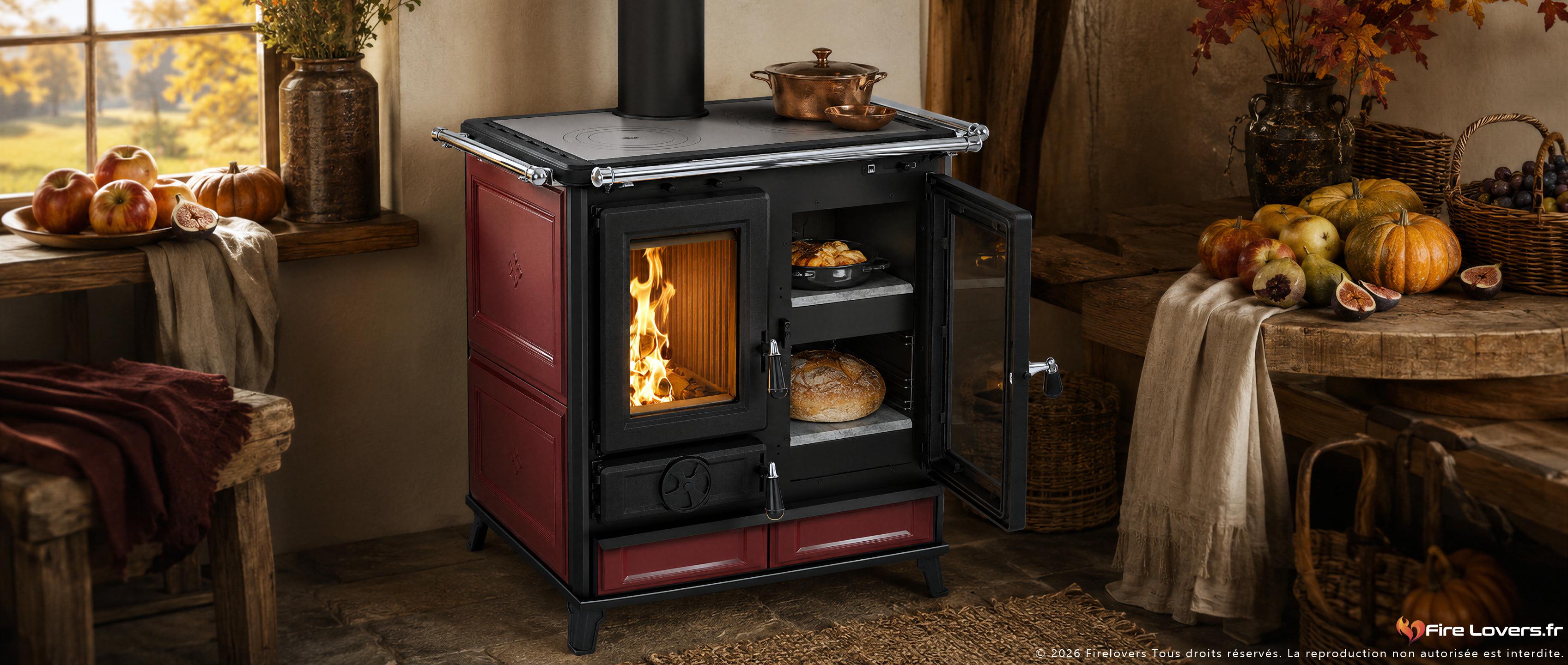 Cuisinière à bois Thermorossi Melissa Evo Maiolica — vue principale